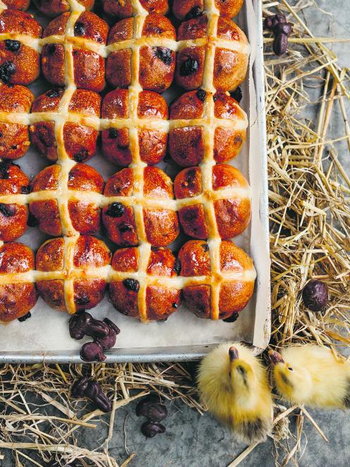 Chocolate Easter buns. Photo: Emma Willetts