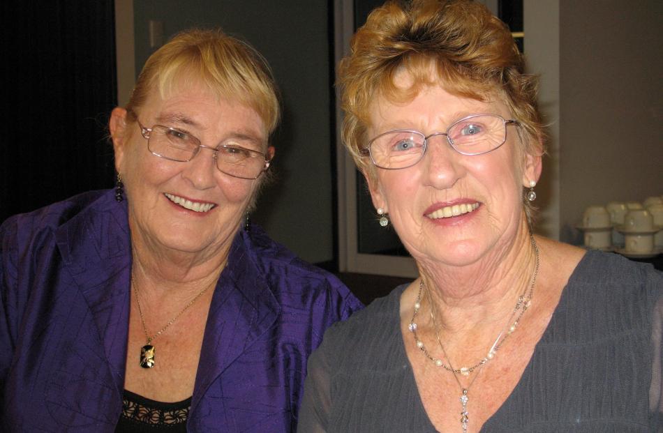 Rose breeder Dawn Eagle (left), of Christchurch, and Otago Rose Society’s Wilma Graham (president...