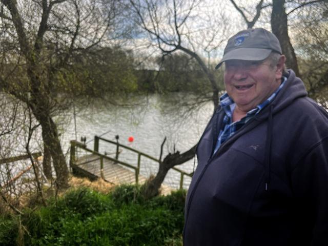 Allen Herbert at his stand on the Mataura River near Fortrose. PHOTOS: GERRIT DOPPENBERG