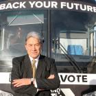 Winston Peters, campaigning in the South in 2020. PHOTO: LUISA GIRAO