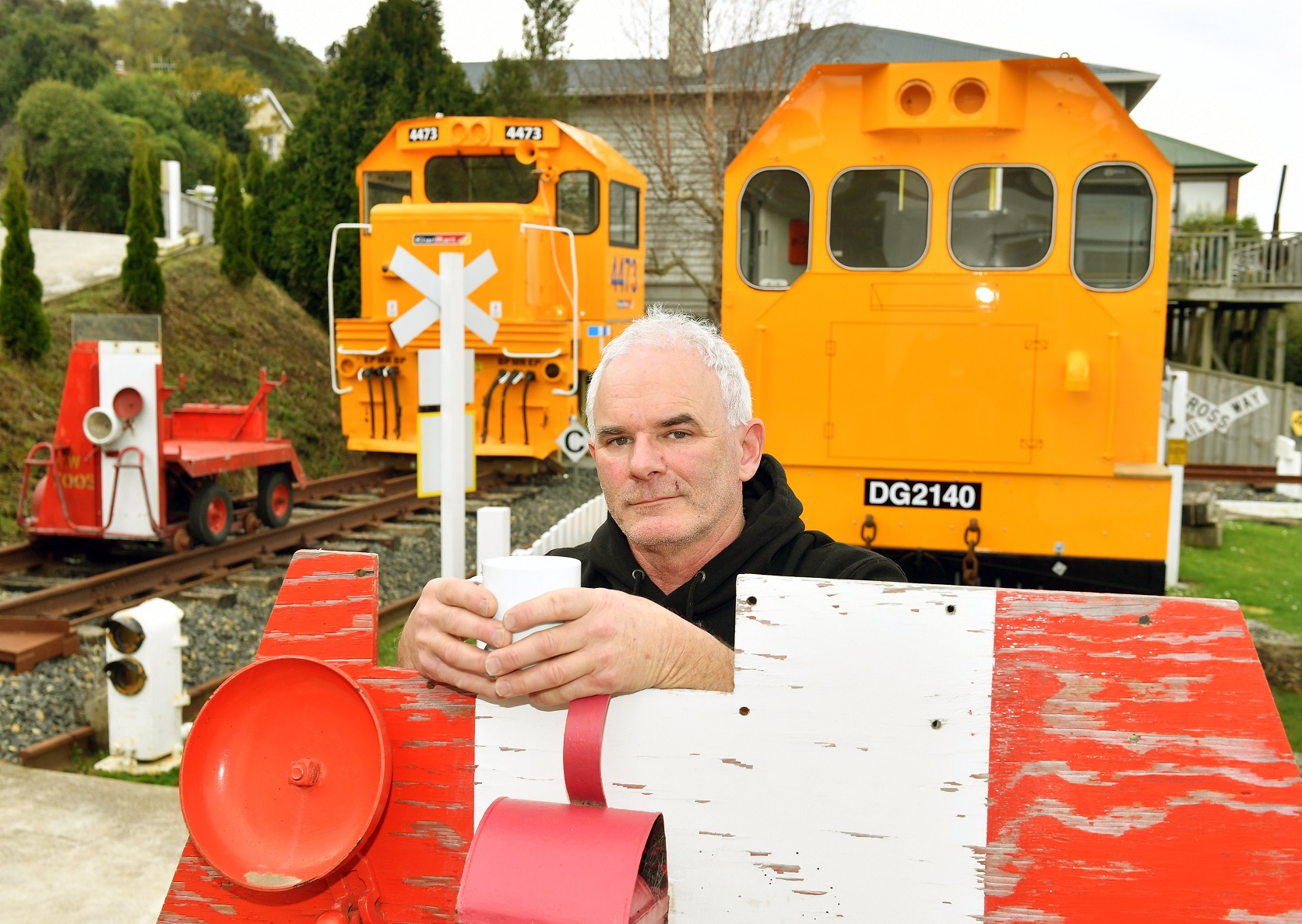 Ravensbourne train enthusiast Jarrod Hodson has added a second locomotive to his ever-growing...