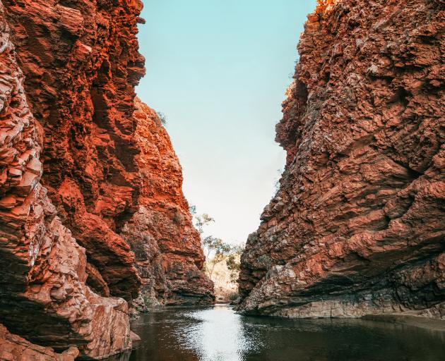 Simpsons Gap’s spectacular landscape, in the West MacDonnell Ranges.