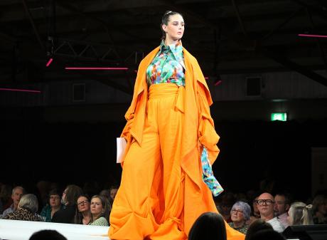 This design by Tegan Rose Vickery won the overall award at the Hokonui Fashion Design Awards....