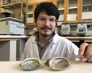 University of Otago zoology PhD candidate Kerry Walton with the shells of a newly confirmed...