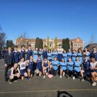 Otago Girls’ sports prefects enjoyed playing a code-swap netball game against King’s prefects....