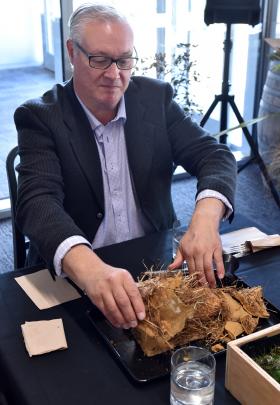 Michael Coughlin cracks into the Clay and Hay dish