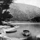 The lower Taieri River forms a gorge through deposited moraine hills downstream of Henley. NZ...