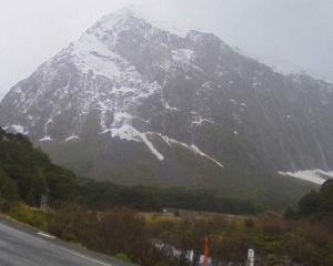 The avalanche risk is moderate in the Milford Road area. Photo: Milford Road Alliance