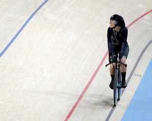 New Zealand’s Nicole Murray competes during the women's C4-5 500m time trial — qualifying on day...