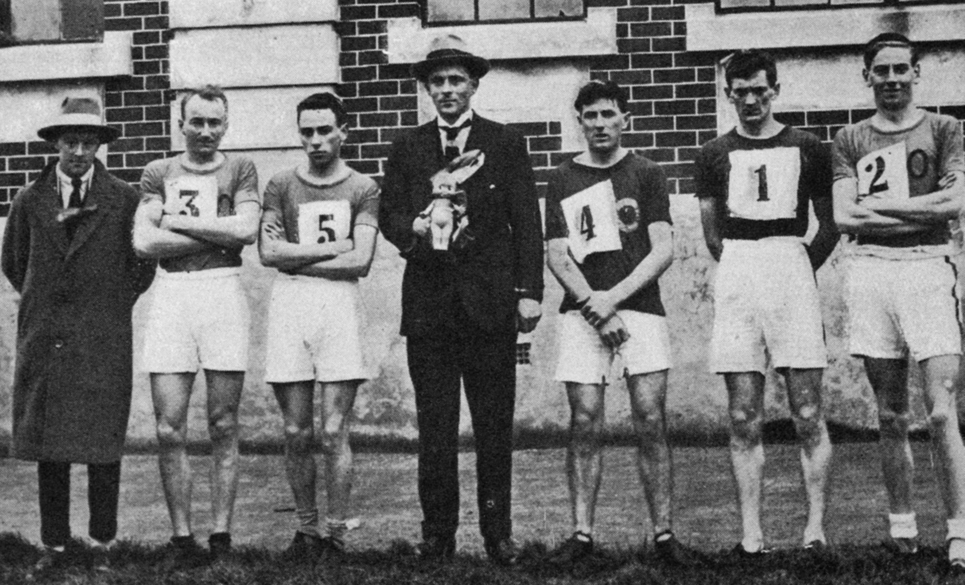 The winning Otago team at the New Zealand cross country championships. — Otago Witness, 26.8.1924