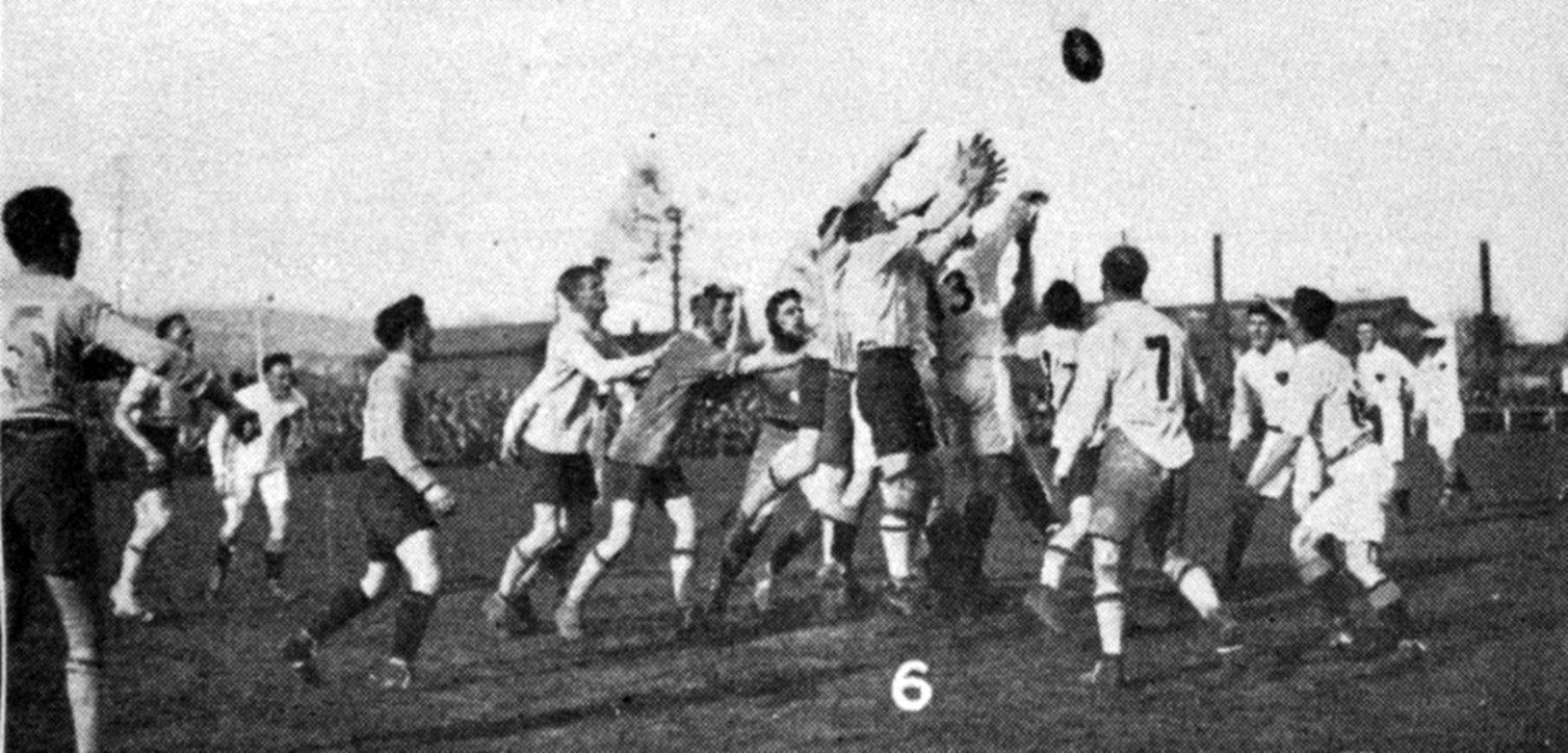 Lineout during the Payne Trophy match at Carisbrook between Christchurch Old Boys and Otago...