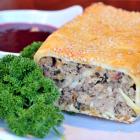 Sausage roll served with plum sauce and a salad. PHOTO: LINDA ROBERTSON