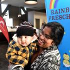 Dunedin mother Sheryl MacKenzie with her 11-month-old son Ethan attend the PostnatalME expo at...