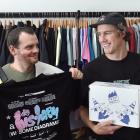 The Print Room co-owners Jon Thom (left) and Chris Brun showcase some of their printed...