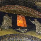 The sun glows through alabaster windows in Galla Placidia.