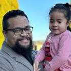 University of Otago human nutrition researcher Dr Edmond Fehoko with his daughter Nancy Laumanu...