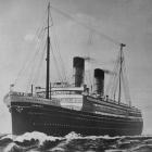 RMS Aorangi, a new diesel-powered ship of the Union Steamship Co; 23,000 tons displacement, 18...