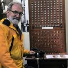 Awarua Communications Museum president Robin McNeill pictured with one of the displays which has...