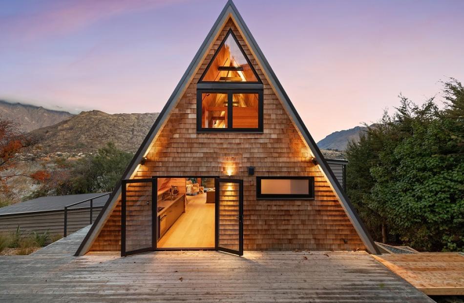 This A-frame house, renovated by Velvin Building, offers modern comforts and gives a nod to...