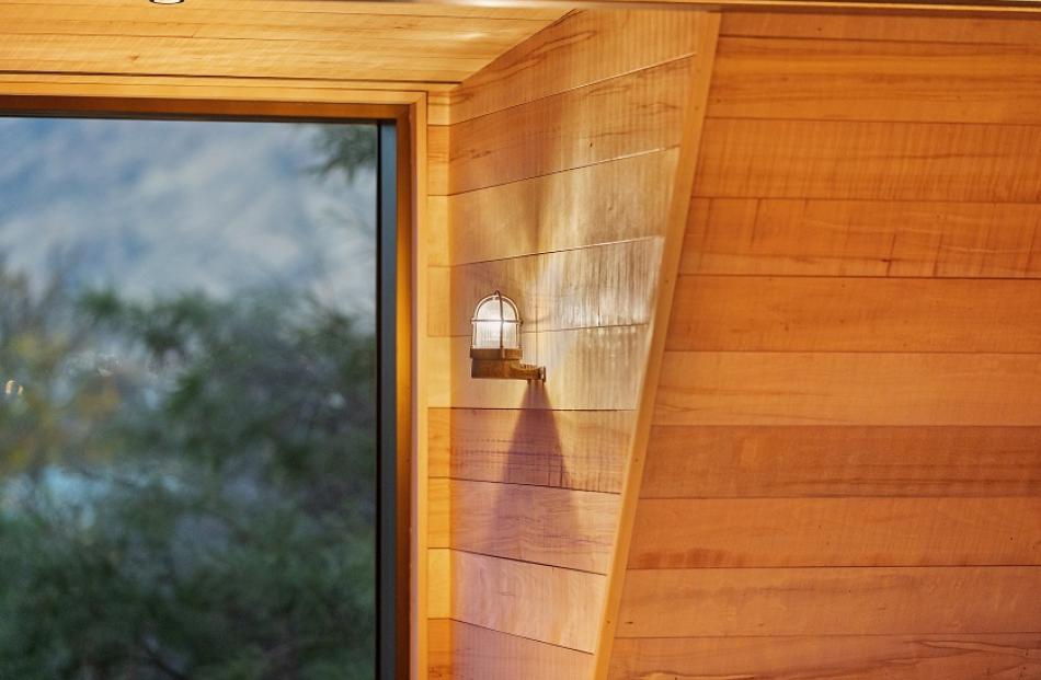 Band-sawn Southland beech features on the interior walls.