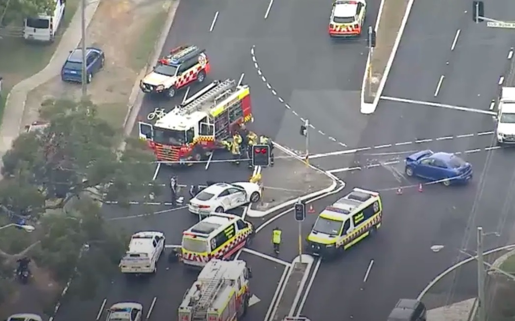 Police respond to the scene in Sydney. Photo: screenshot/ABC