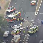 Police respond to the scene in Sydney. Photo: screenshot/ABC