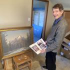 Painter Andrew Trotter inspects how one of his original paintings compares to the printed version...