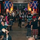 Take a partner... Revellers try out some traditional Scottish dancing during A Ceilidh Affair,...