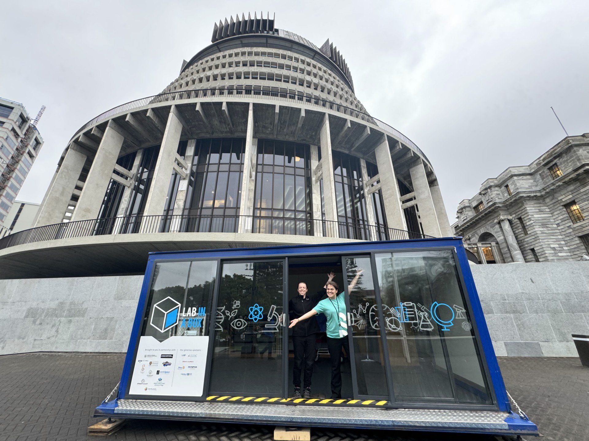 The Tuhurā Otago Museum’s "lab-in-box" science showcase at Parliament. Photo: supplied