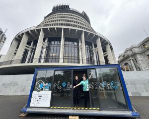 The Tuhurā Otago Museum’s "lab-in-box" science showcase at Parliament. Photo: supplied