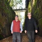 Dunedin Tunnels Trail Trust members Brent Irving (left) and Gerard Hyland are urging action be...