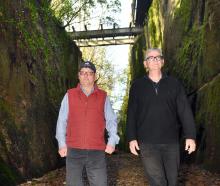 Dunedin Tunnels Trail Trust members Brent Irving (left) and Gerard Hyland are urging action be...