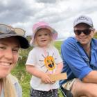 Southland farmers Alexis and Nick Wadworth with their daughter Addison (3). PHOTO: SUPPLIED

