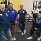 New Zealand Warriors heavyweights (from left) Andrew McFadden and Stacey Jones join trainer...