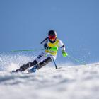 New Zealand skier Piera Hudson in action in the slalom during the Winter Games at Coronet Peak on...