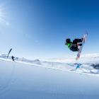 Campbell Melville Ives shows his class during the snowboard halfpipe at the Winter Games event at...