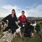 Keeping it in the family ... Laura (left) and Megan Whyte work together on their family’s farm in...