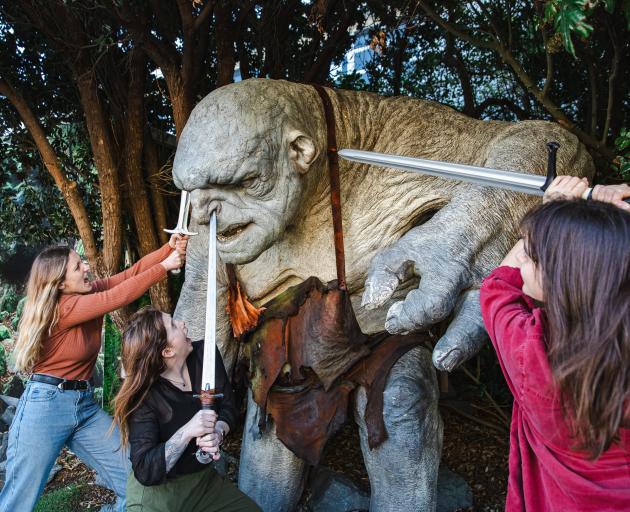 A troll replica near the entrance to Weta Cave in Miramar Wellington.