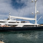 The British-flagged Bayesian, a 56-metre-long superyacht. Photo: VesselFinder