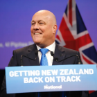 Prime Minister Christopher Luxon, speaking at the National Party AGM in Auckland. Photo: RNZ