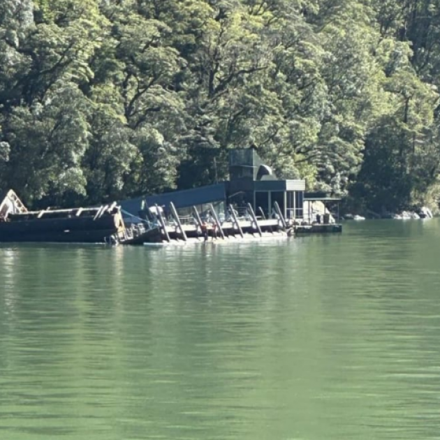 The Southern Discoveries underwater observatory in Harrison Cove, Milford Sound has begun to sink...