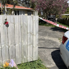 Flowers have been left at the house in Hamilton where the 8-year-old boy was fatally injured on...