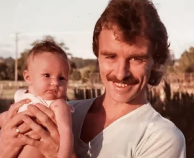 Tillie Craig with her father Gerard Stanhope in the 1980s.